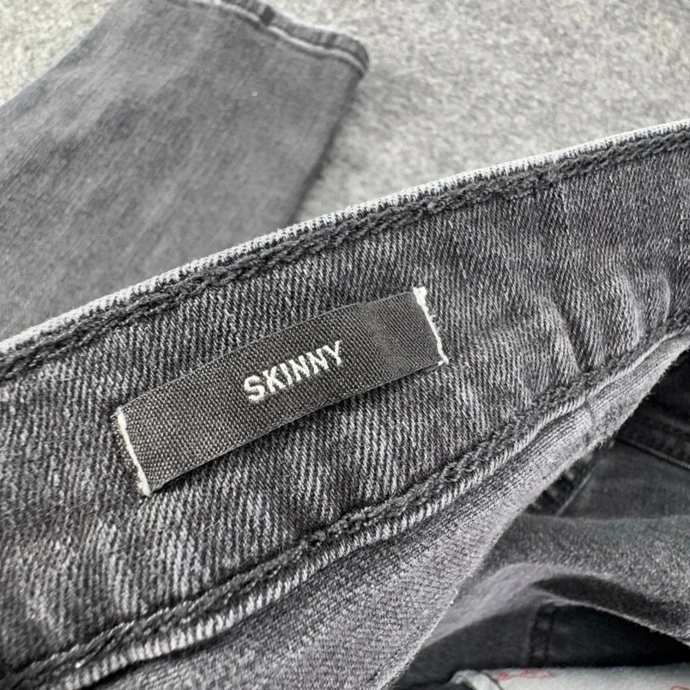 True Religion Geno Slim Fit Jeans Mens 34 Faded Black Stretch Denim Pants